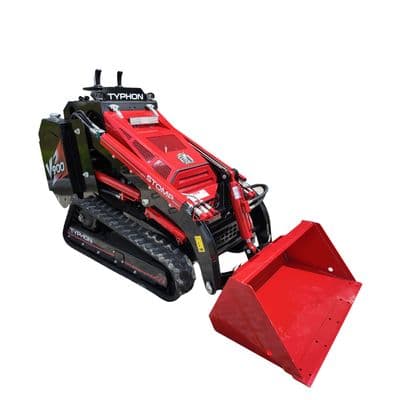 Brand New TYPHON STOMP V900 1.4 Ton Mini Track Loader Dual Auxiliary Hydraulics & Kubota D1105 (Red Edition) thumbnail 2