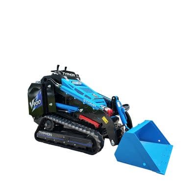 Brand New TYPHON STOMP V900 Mini Track Loader Kubota D1105 25HP Diesel Stand-On (Blue Edition) thumbnail 13