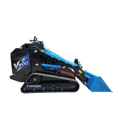 Brand New TYPHON STOMP V900 Mini Track Loader Kubota D1105 25HP Diesel Stand-On (Blue Edition) thumbnail 14