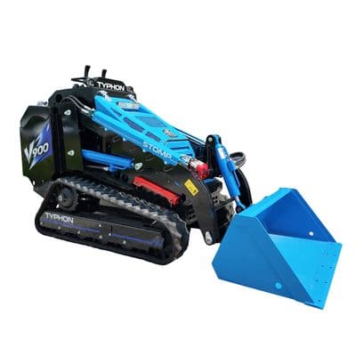 Brand New TYPHON STOMP V900 Mini Track Loader Kubota D1105 25HP Diesel Stand-On (Blue Edition) thumbnail 2