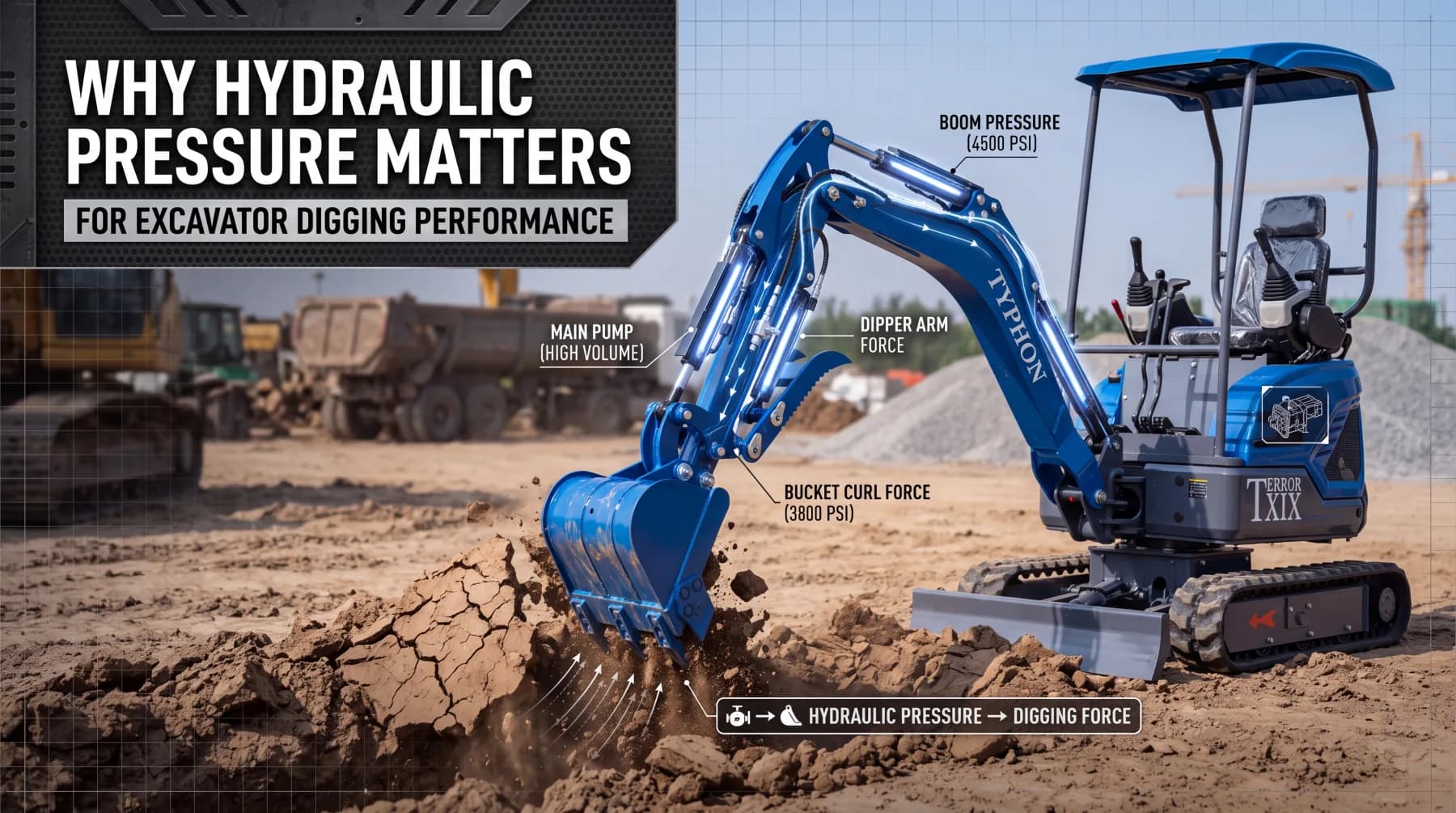 Why Hydraulic Pressure Matters for Digging Performance for Excavator