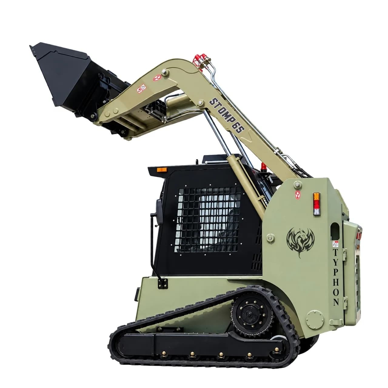 TYPHON STOMP 65 PROPACT 9,000 lb Tracked Skid Steer – 74 HP Cummins & AC/Heat Cab thumbnail 4