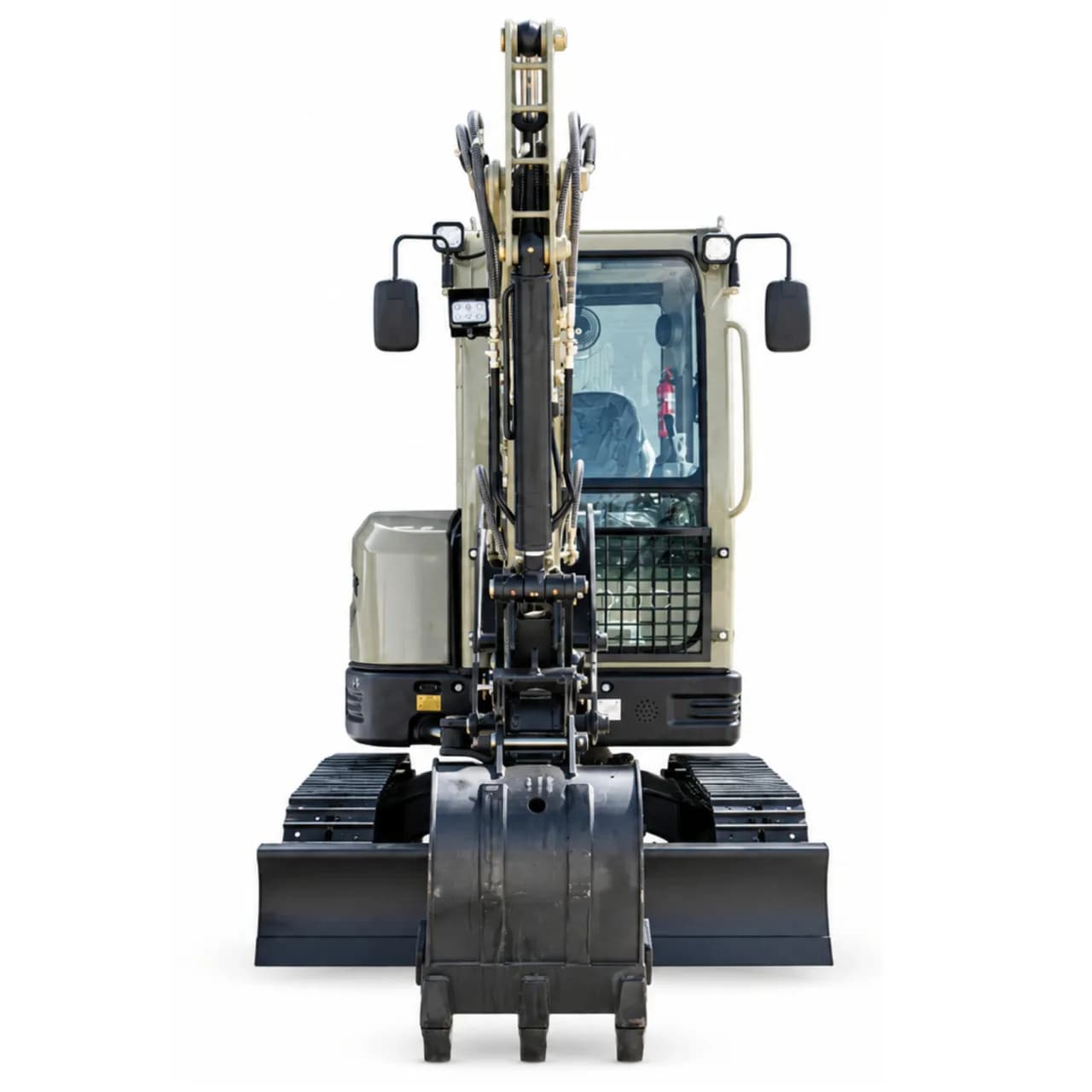TYPHON TERROR IV PROPACT 9,000 lb Mini Excavator – Kubota D1703, AC/Heat Cab & Metal Tracks thumbnail 3
