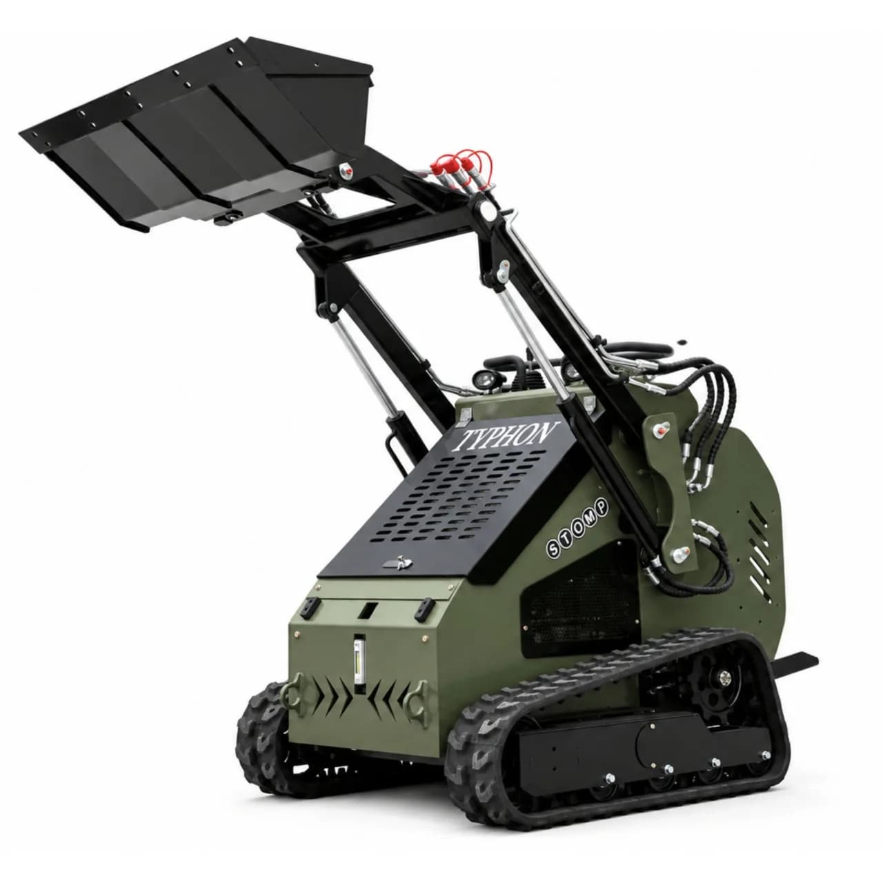TYPHON STOMP 502 PRO Mini Tracked Skid Steer – 22.1 HP Honda GX690 & 10.6 GPM Hydraulics thumbnail 5