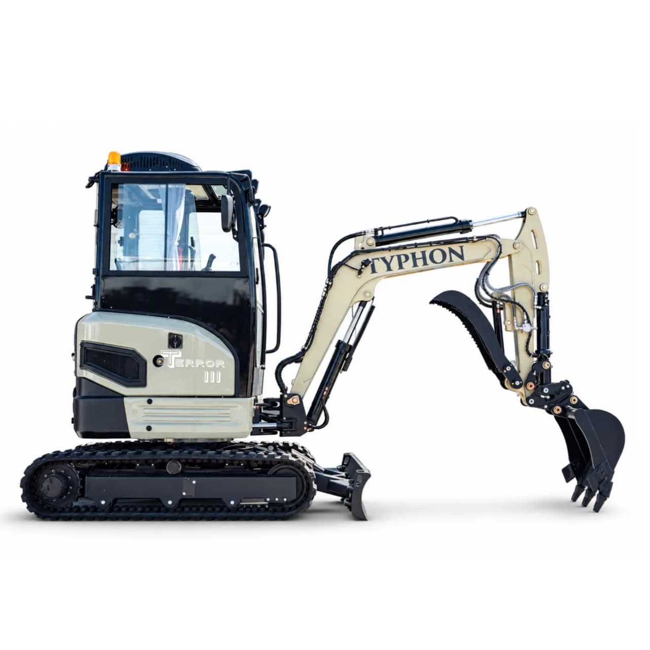 TYPHON TERROR III PROPACT 6,000 lb Mini Excavator – Kubota D1105, Retractable Tracks & AC/Heat Cab thumbnail 5