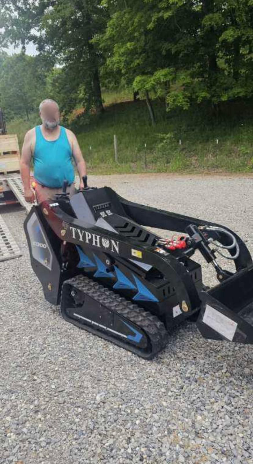TYPHON mini skid steer owner delivery