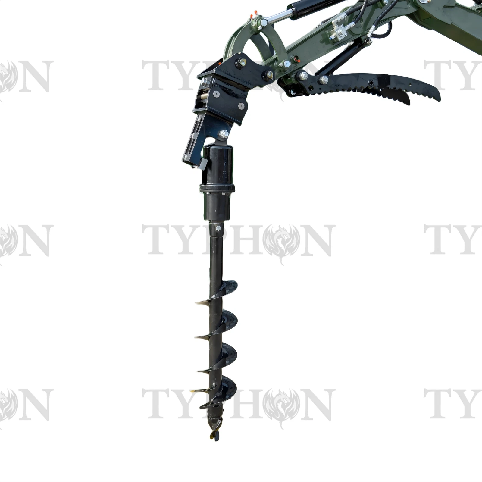 Auger Attachment For 2-3 ton Mini Excavator 7.9in Auger Bit Earth Drilling thumbnail 9
