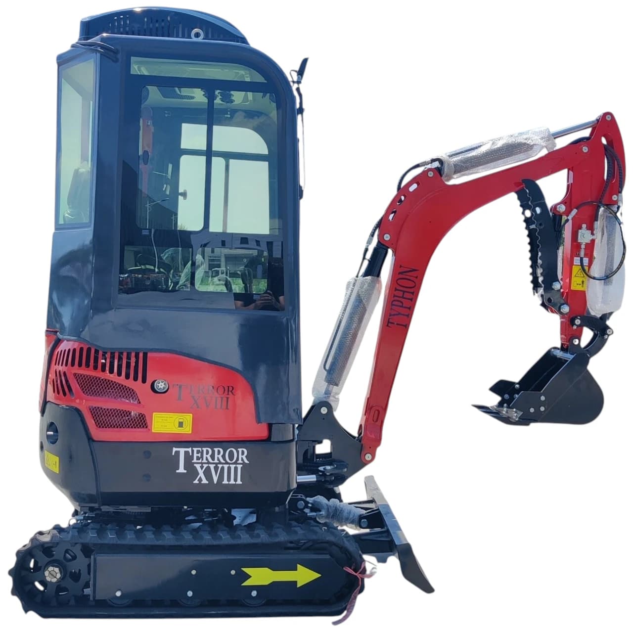TYPHON TERROR XVIII Prestige 2 Ton Mini Excavator KUBOTA Diesel Engine (Red Edition)