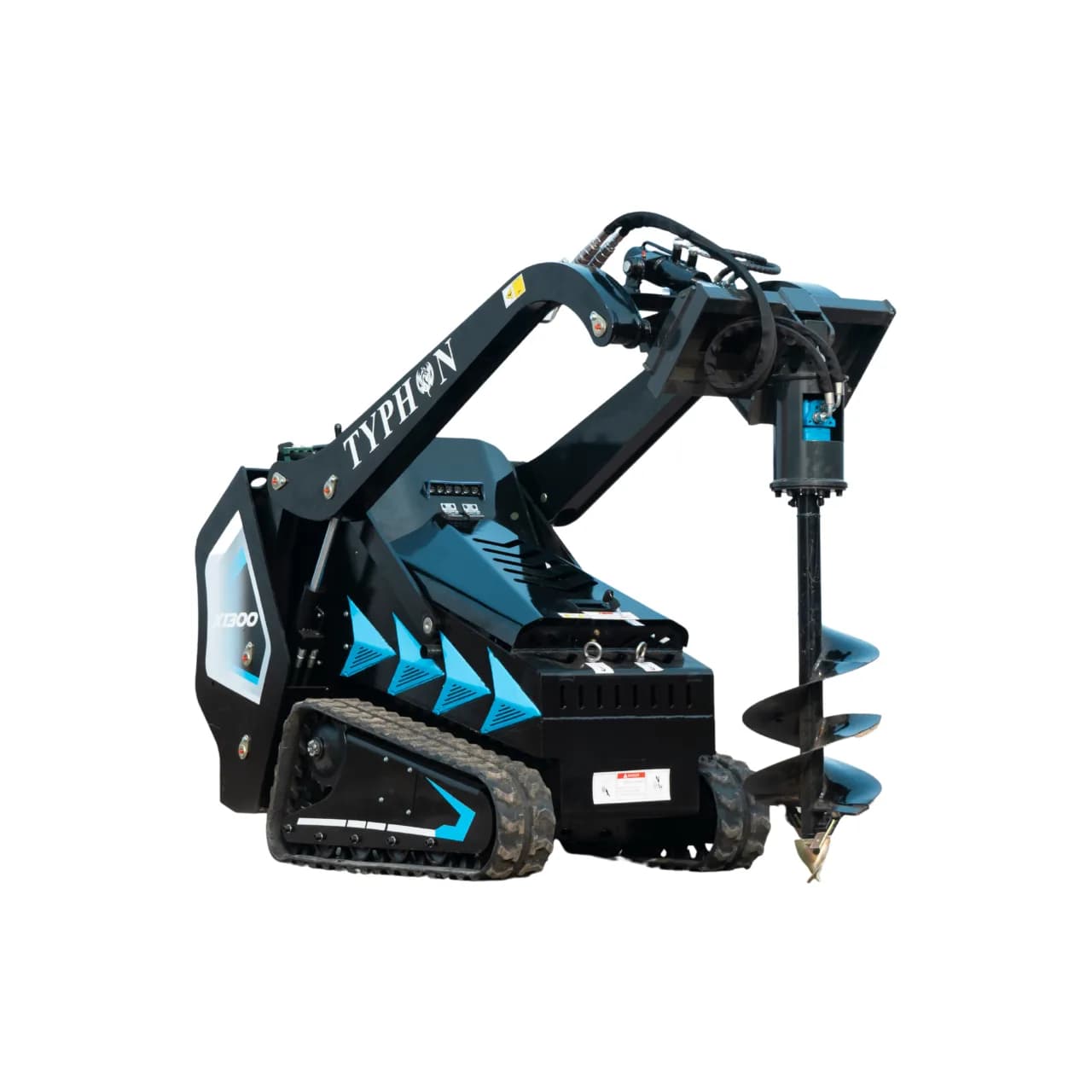 TYPHON STOMP X1300 & STOMP 509 Mini Skid Steer Auger Attachment 200mm Hydraulic thumbnail 2