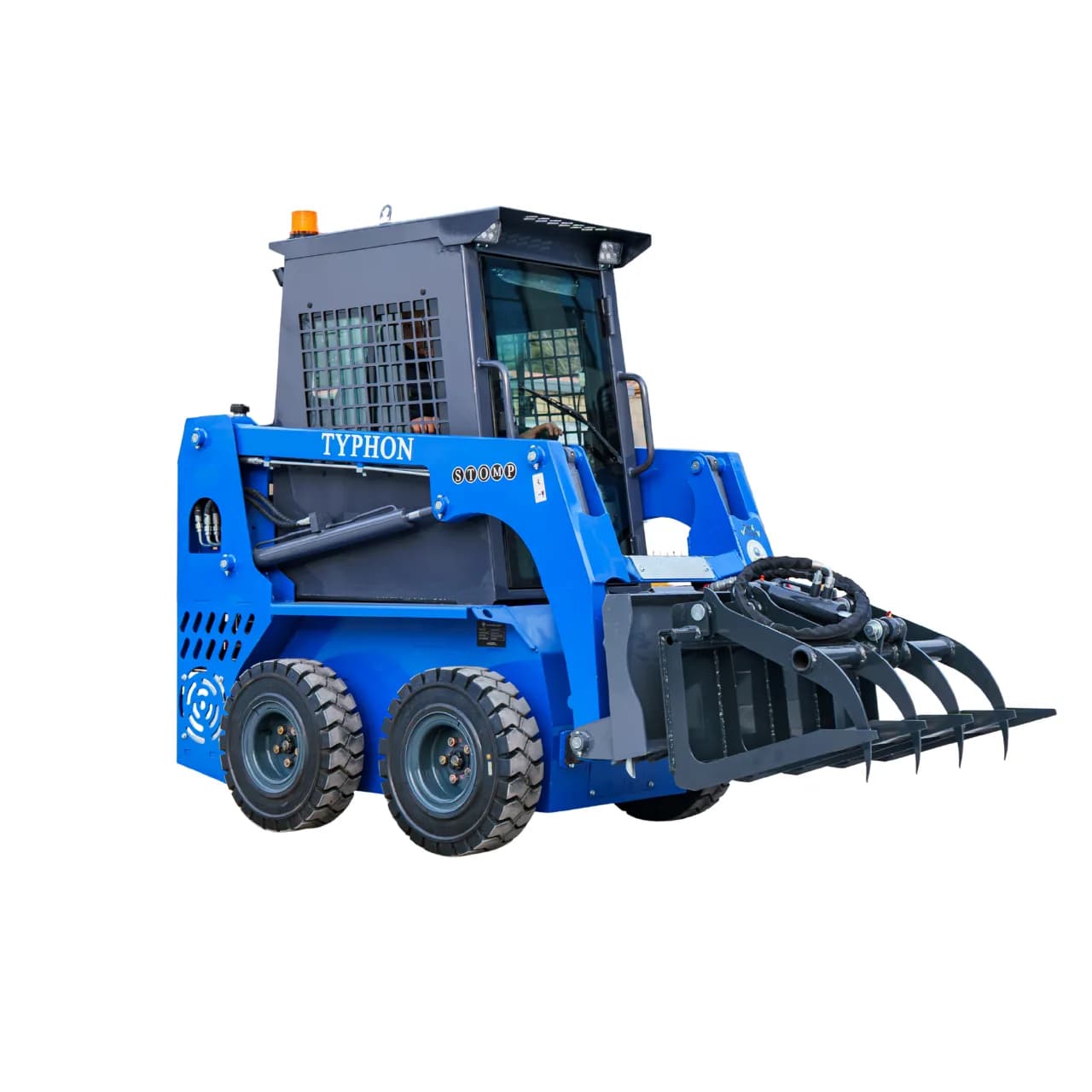 Hydraulic Wood Grabber Attachment Mini Skid Steer TYPHON STOMP X1300 & STOMP 509 thumbnail 2