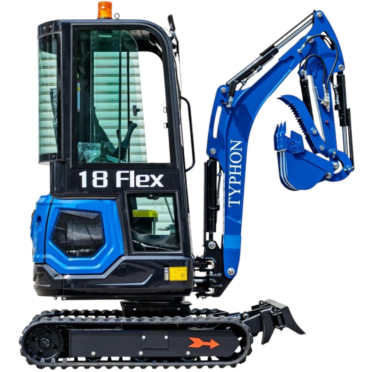 TYPHON 18 FLEX PRO 1.8 Ton Mini Excavator USA with 12 attachments thumbnail 3