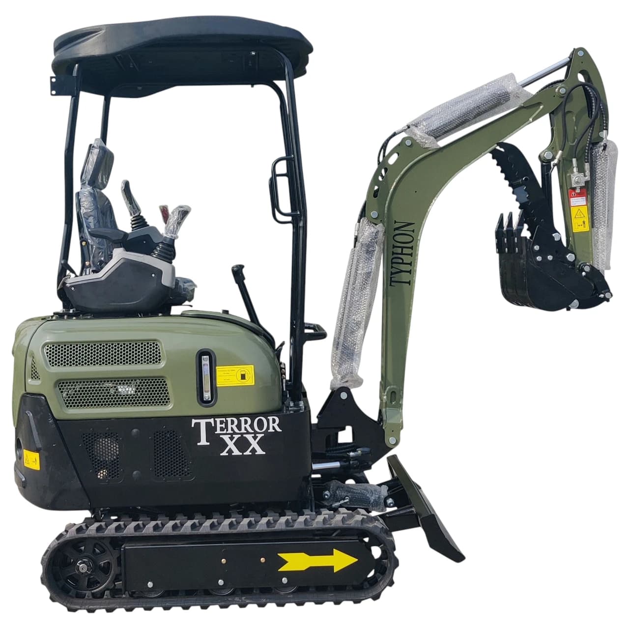 2025 4,000 lb TYPHON TERROR XX Mini Excavator Rubber Track with Kubota D902 Diesel Engine USA thumbnail 3