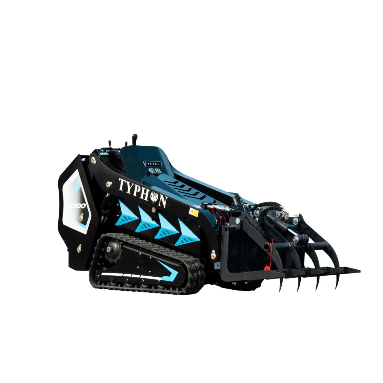 Hydraulic Wood Grabber Attachment Mini Skid Steer TYPHON STOMP X1300 & STOMP 509 thumbnail 3