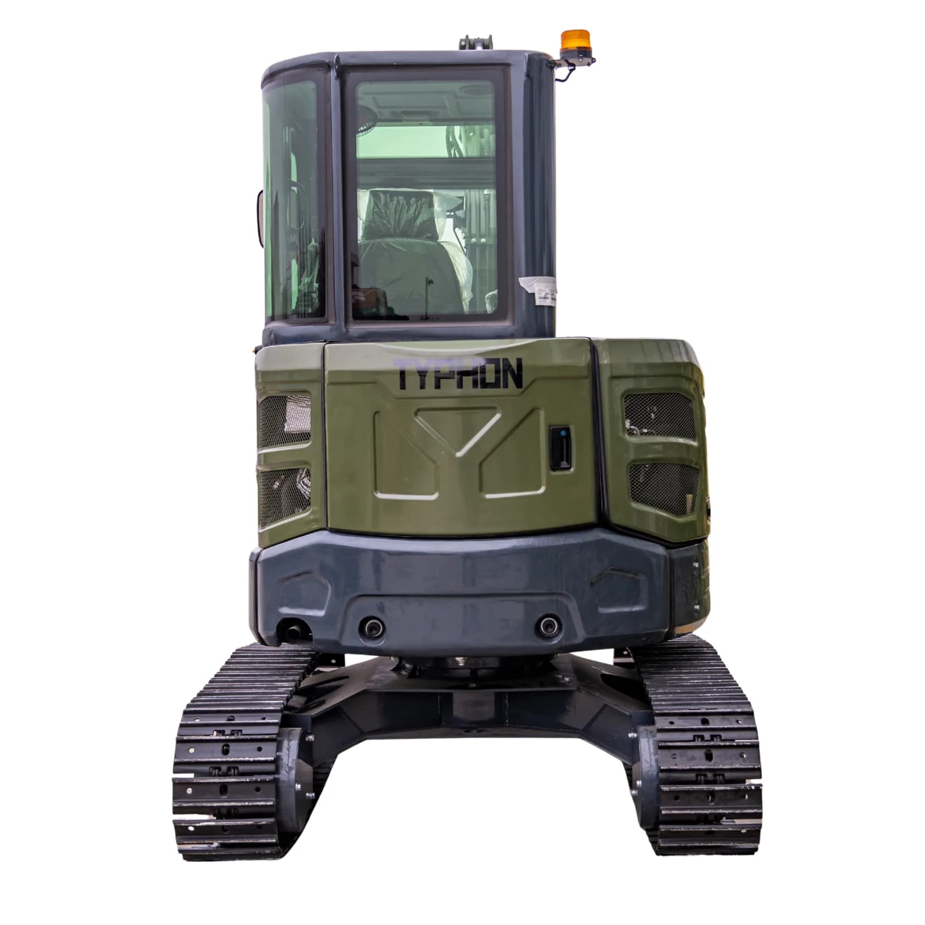 TYPHON KUVUO 4.0 four ton cabin mini excavator w Kubota D1703 Diesel engine Metal Tracks, Boom Swing, AC Heater, Hydraulic Control thumbnail 4