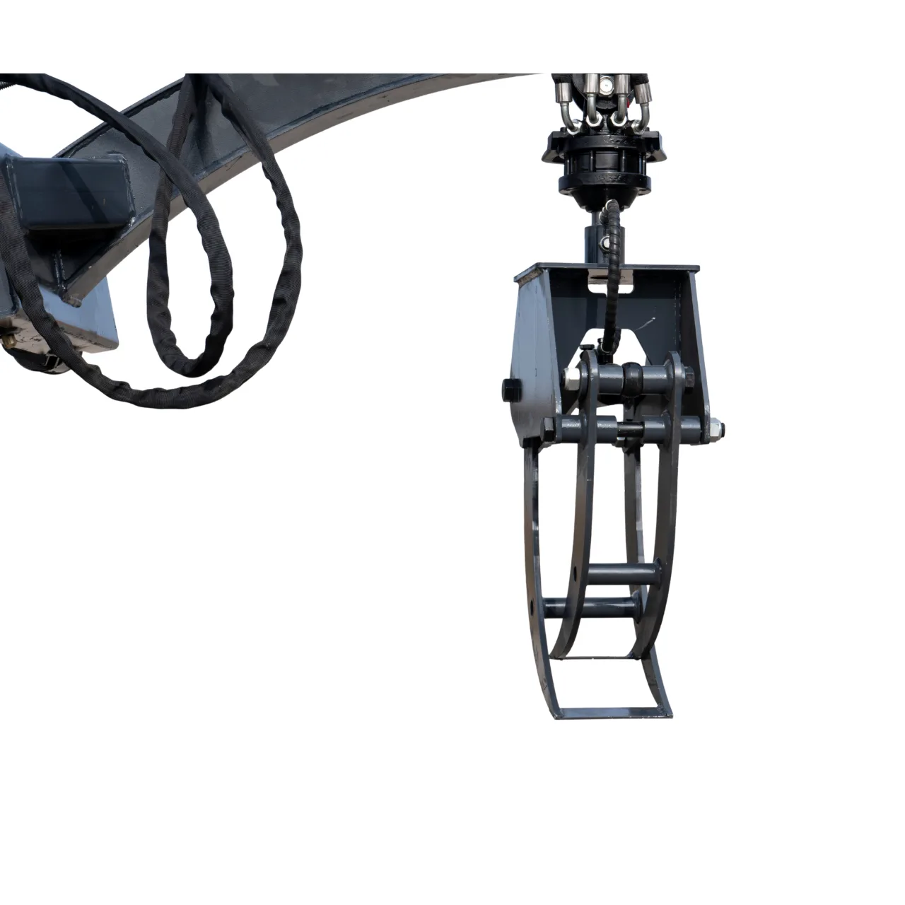 360° Hydraulic Rotary Wood Grabber for TYPHON STOMP X1300 & STOMP 509 Mini Skid Steers thumbnail 4