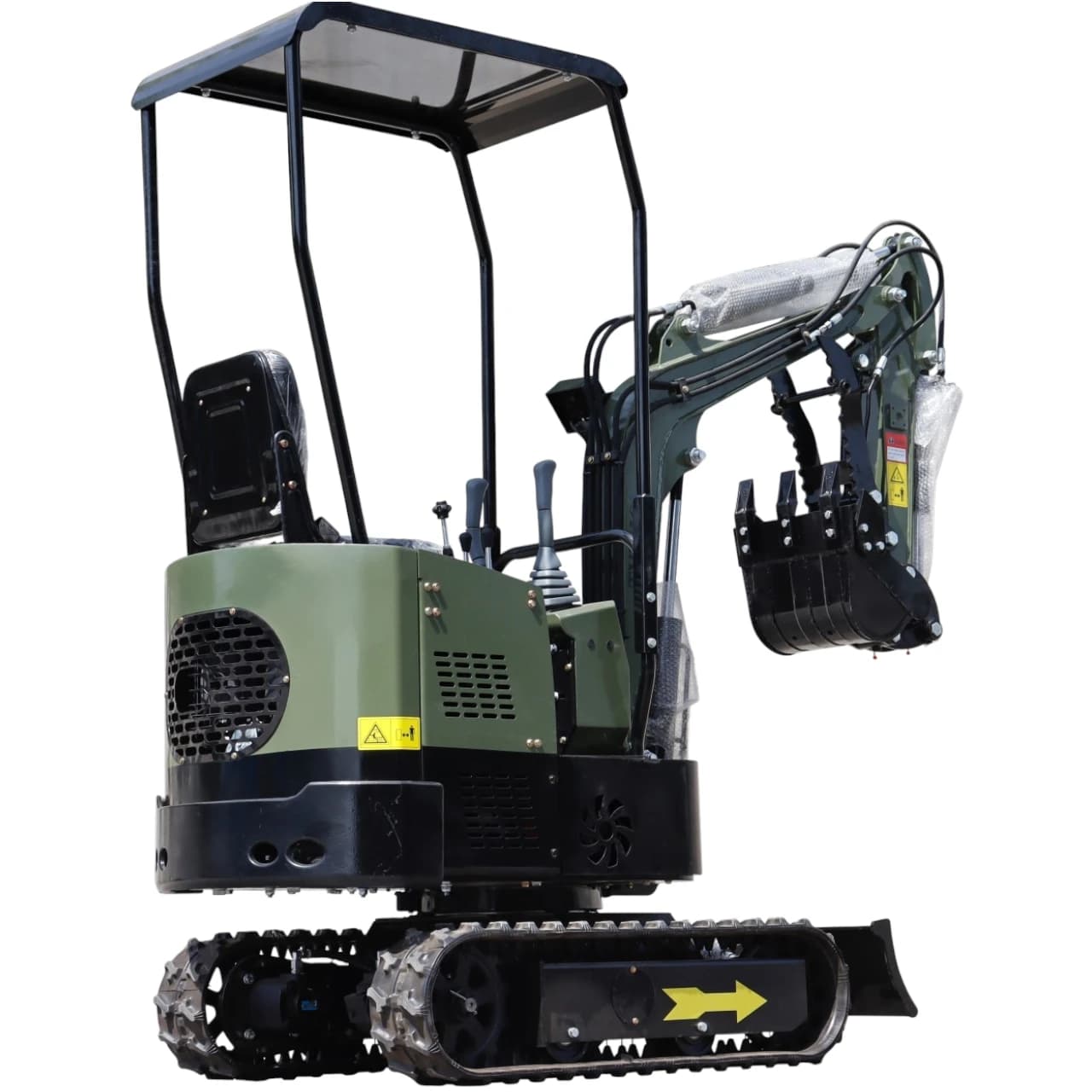 TYPHON TERROR X STORM Mini Excavator – 1 Ton Trench Digger with Canopy, Hydraulic Thumb Clip, Bucket USA thumbnail 5