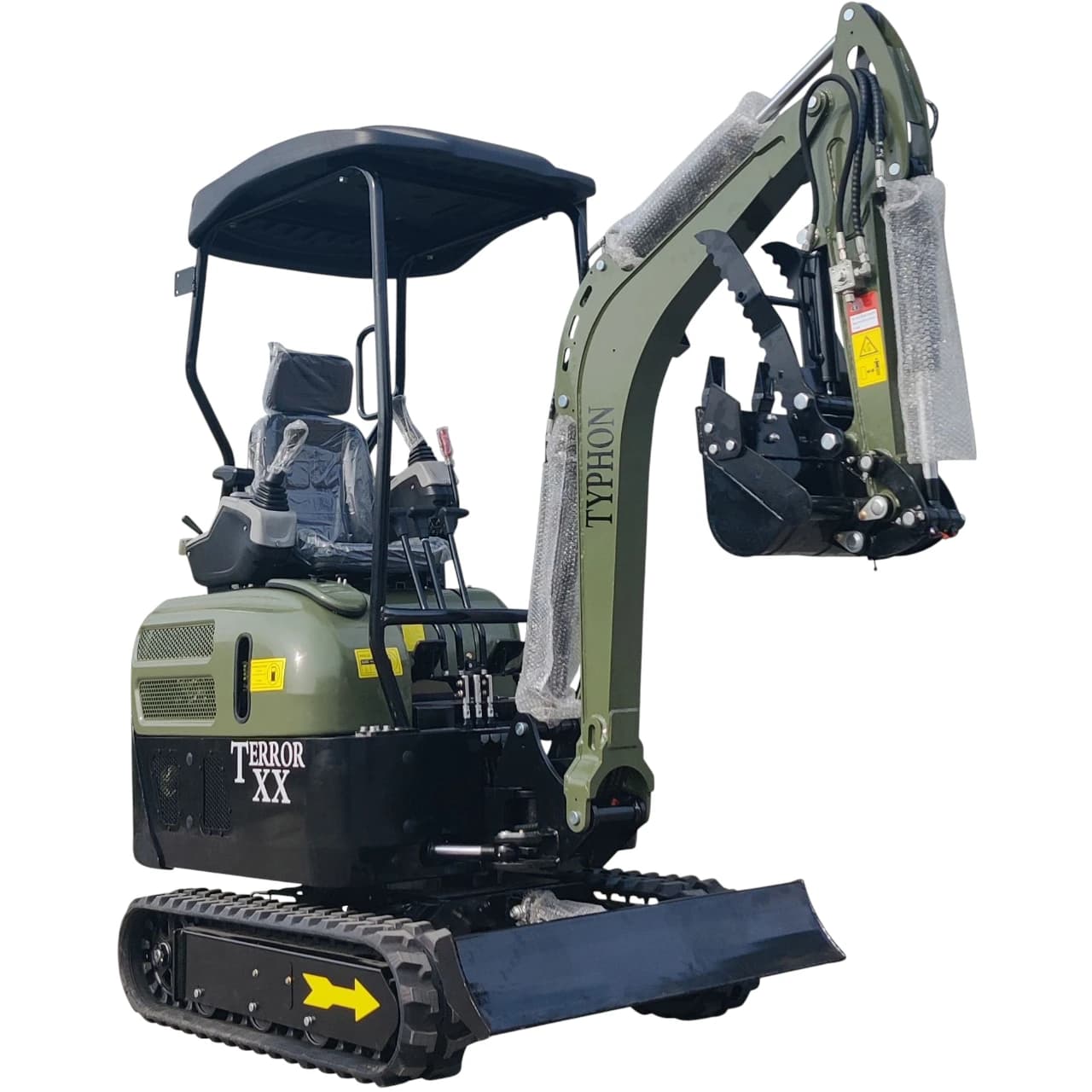 2025 4,000 lb TYPHON TERROR XX Mini Excavator Rubber Track with Kubota D902 Diesel Engine USA thumbnail 5