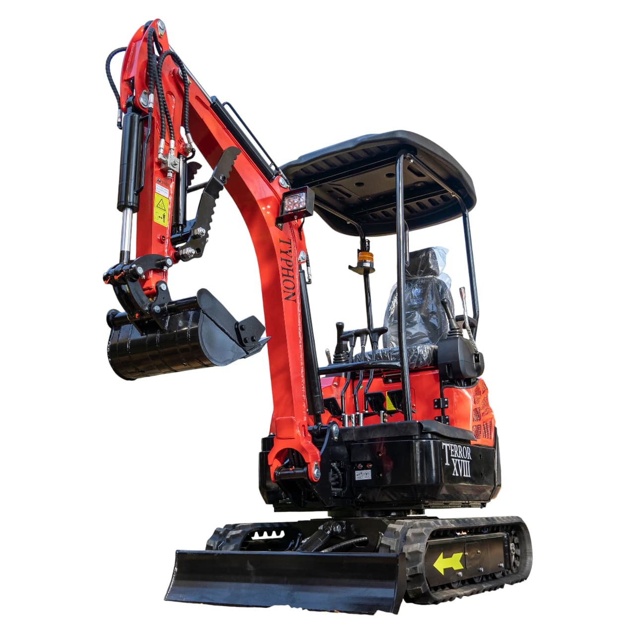 New 4,000 lb TYPHON Lux Mini Excavator Rubber Track with Kubota Diesel Engine USA thumbnail 5