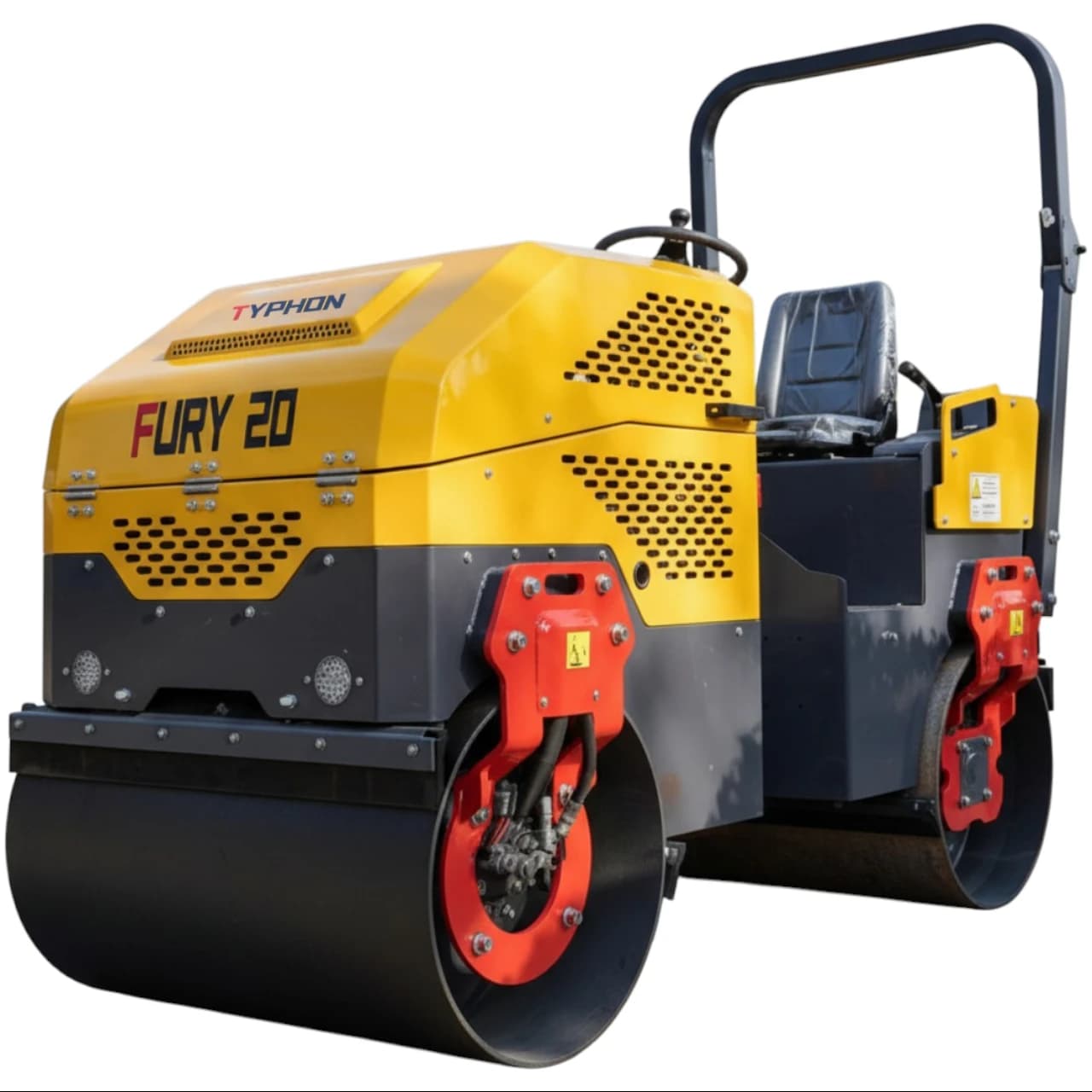 TYPHON FURY 20 Mini Road Roller 2Ton Hydraulic Oil Vibratory B&S 23hp USA engine thumbnail 5