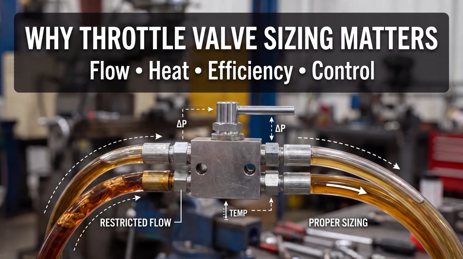Why Throttle Valve Sizing Matters in Hydraulic Systems