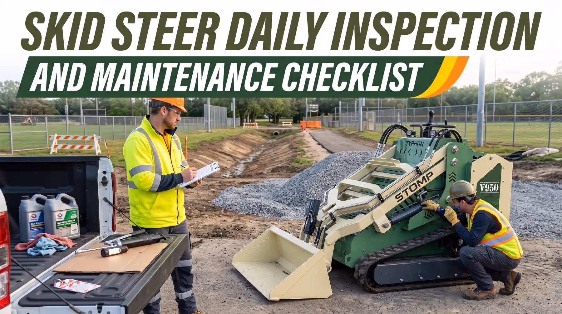 Skid Steer Daily Inspection and Maintenance Checklist skid steer equipment guide