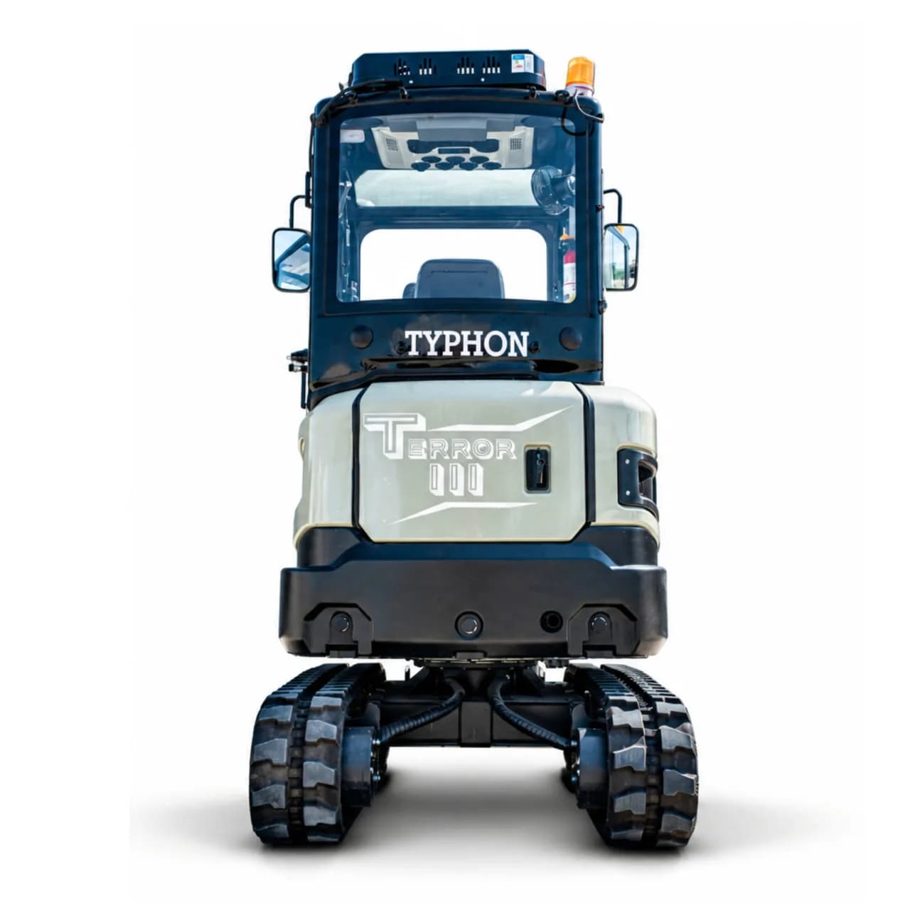 TYPHON TERROR III PROPACT 6,000 lb Mini Excavator – Kubota D1105, Retractable Tracks & AC/Heat Cab