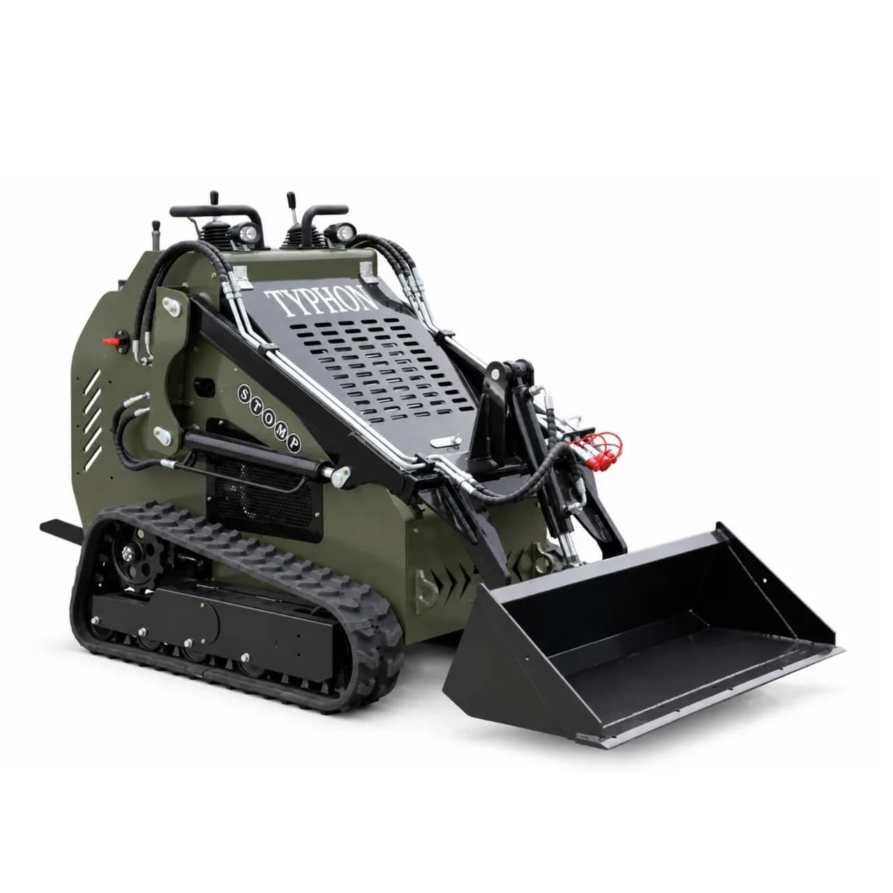 TYPHON STOMP 502 PRO Mini Tracked Skid Steer – 22.1 HP Honda GX690 & 10.6 GPM Hydraulics