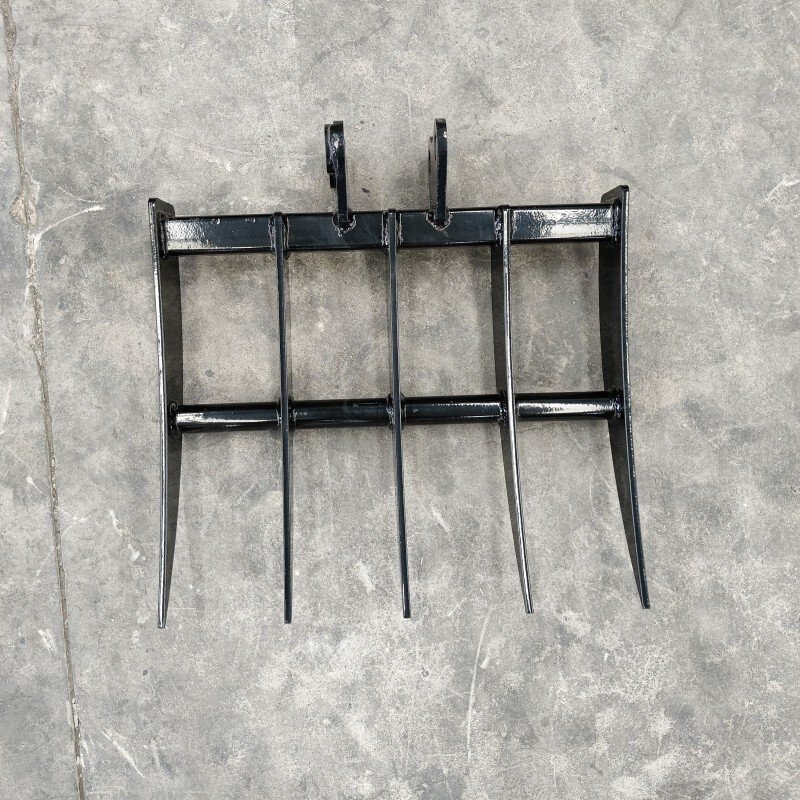 Rake Mini Excavator Attachment for Grading, Leveling, Loosening , Removing Soil USA